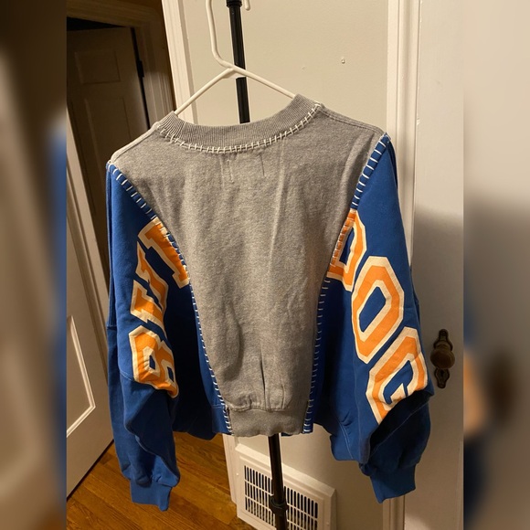 NWT Urban Outfitters BDG Patchwork Bulldog Varsity 76 Sweatshirt | Size L - Picture 3 of 12